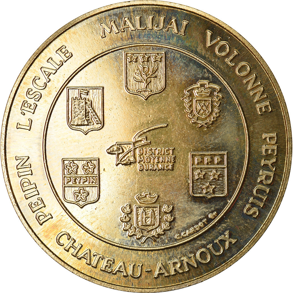 Frankrijk, 1-1/2 Euro, Euro des Villes, 1996, Malijai, PR, n.v.t.