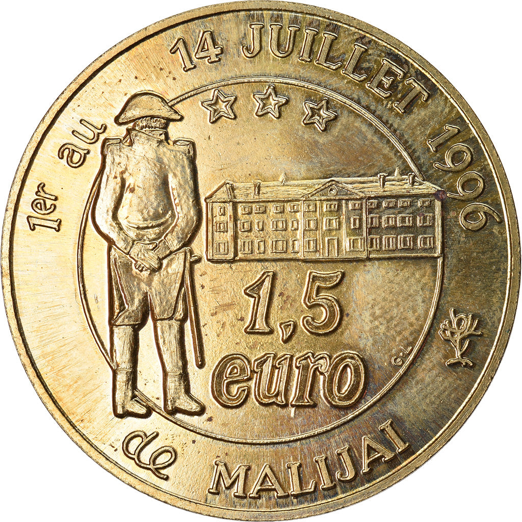 Frankrijk, 1-1/2 Euro, Euro des Villes, 1996, Malijai, PR, n.v.t.