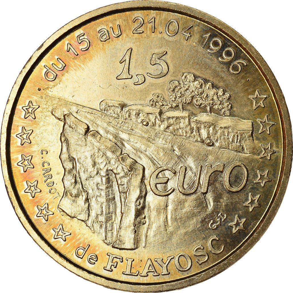 Francia, 1-1/2 Euro, Euro des Villes, 1996, Flayosc - Première porte du