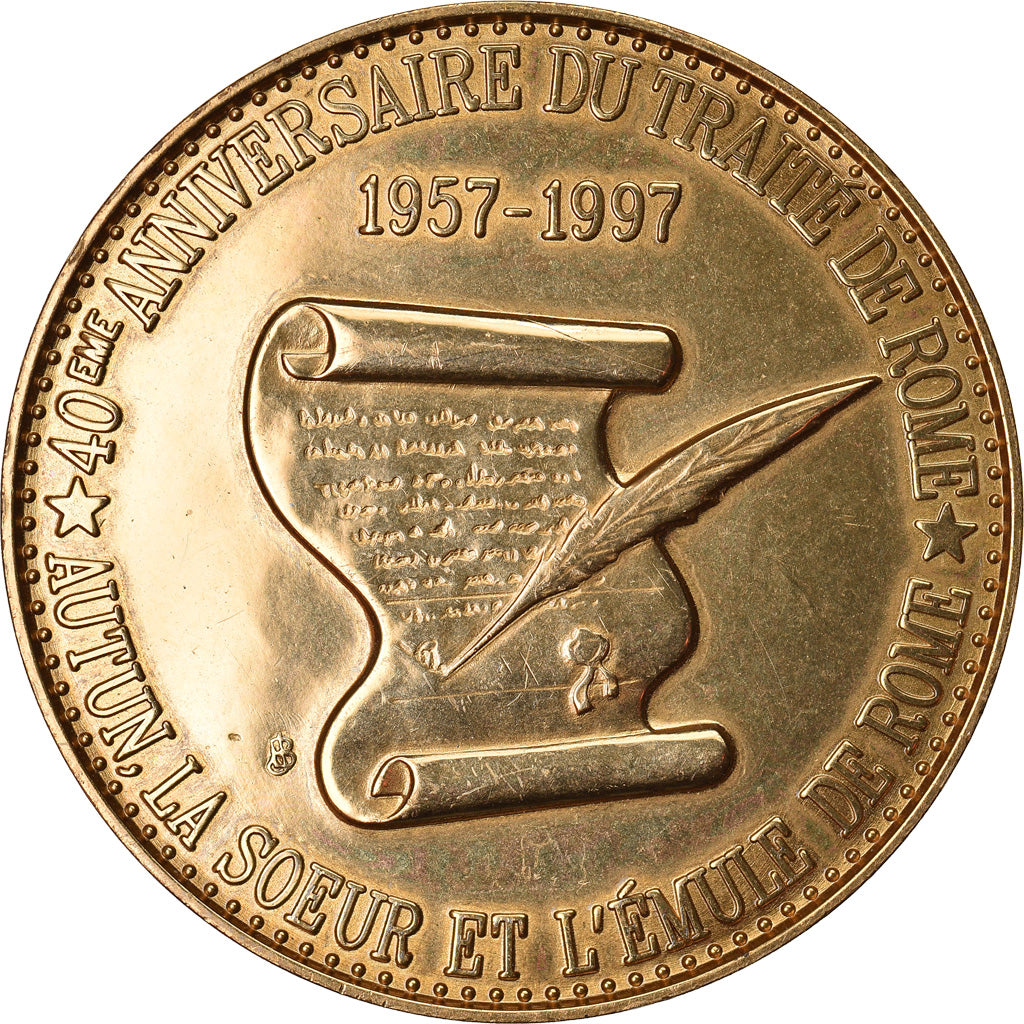 France, 3 Euro, Euro des Villes, 1997, Autun, SUP