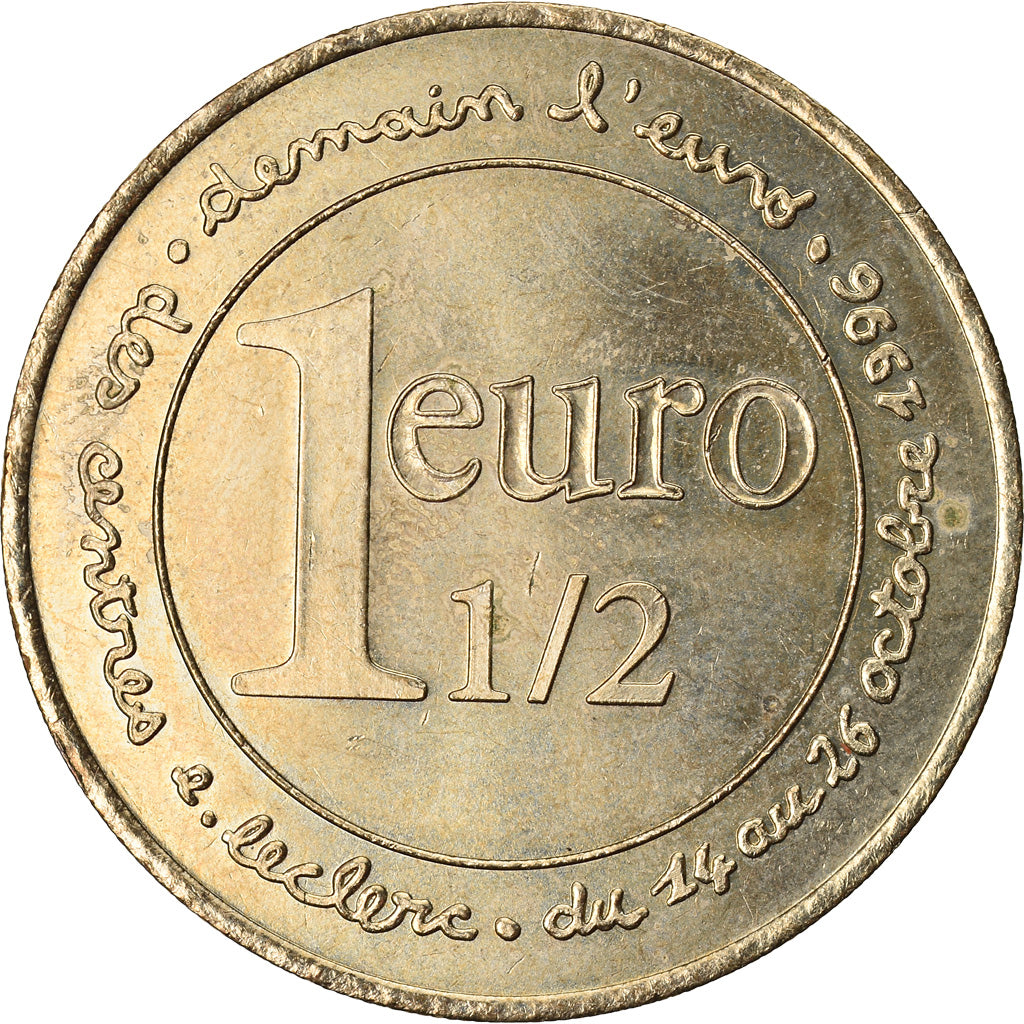 Frankrijk, 1-1/2 Euro, Euro des Villes, 1996, Demain l'Euro, PR, n.v.t.