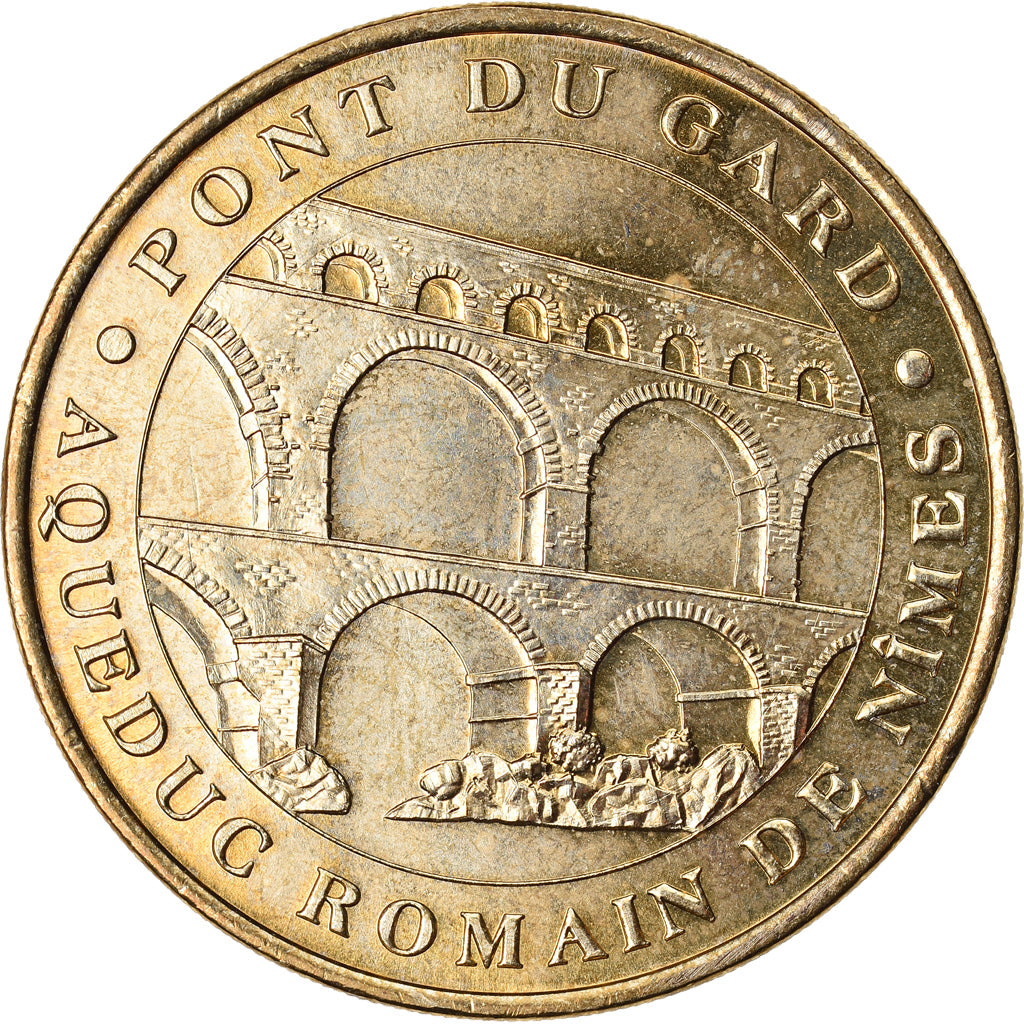 Francia, Token, Touristic token, Vers Pont du Gard - Pont du Gard n°1, Arts &