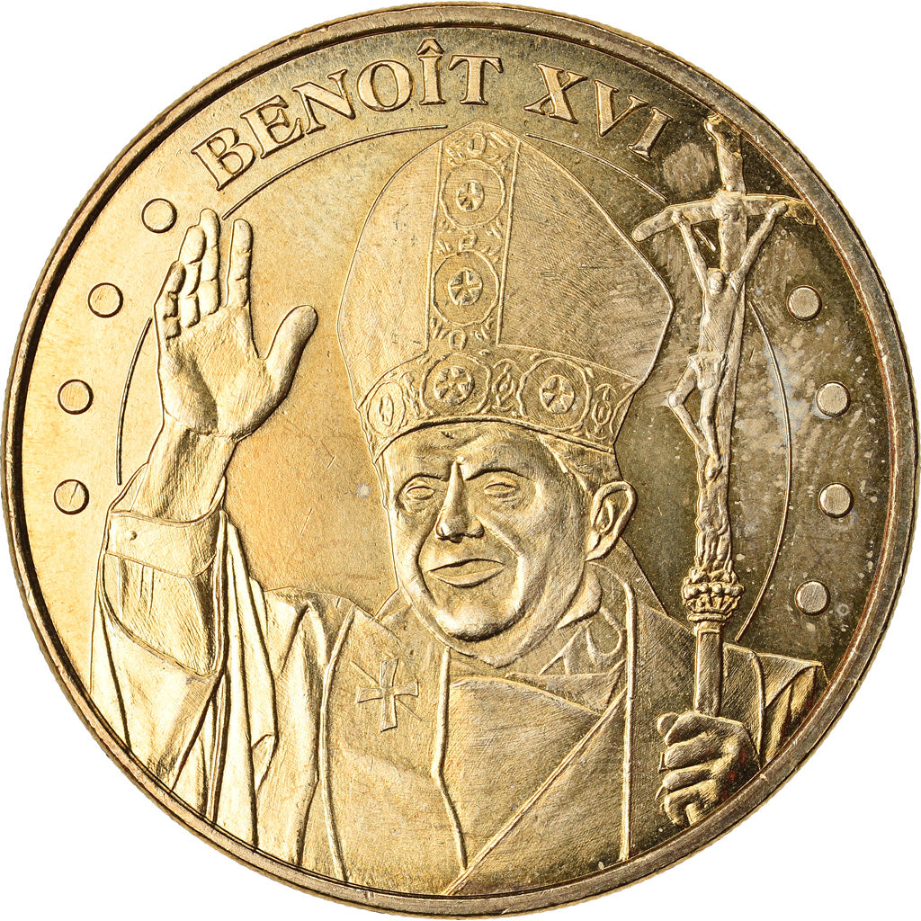 Francja, Token, Żeton turystyczny, Paris - Sacré Coeur n°3 - Benoit XVI