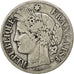FRANCE, Cérès, 2 Francs, 1873, Paris, KM #817.1, F(12-15), Silver, 27, Gadoury #