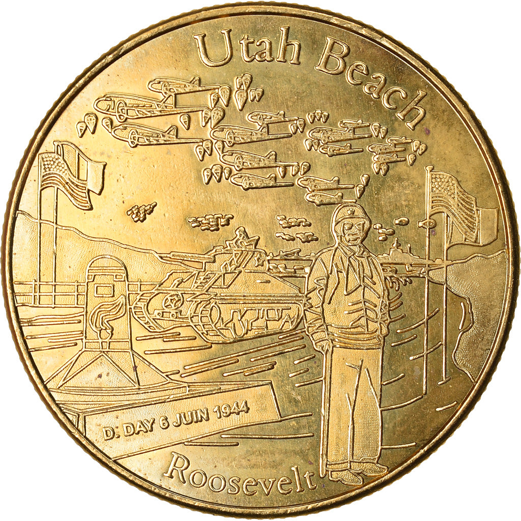 France, Token, Touristic token, Utah Beach - Roosevelt - 60ème anniversaire