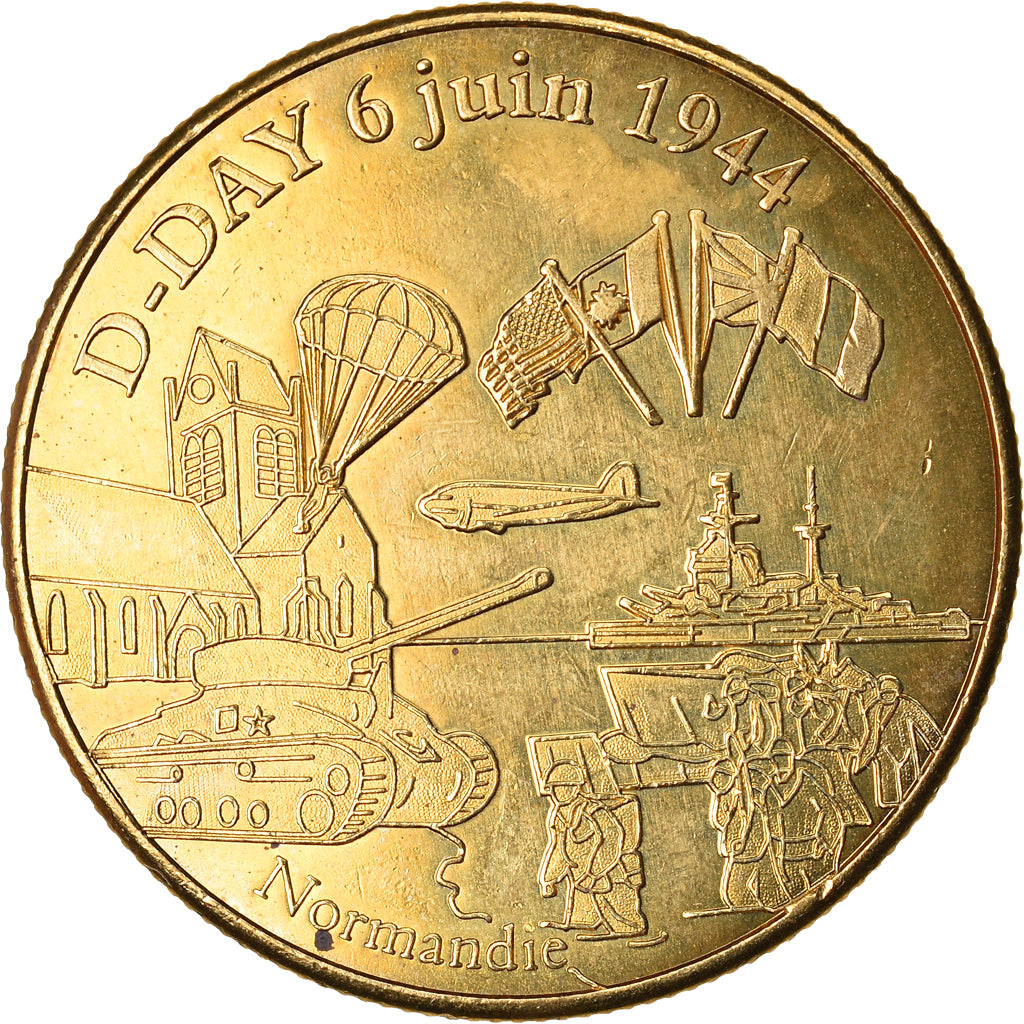 Francia, Token, Jetón turístico, D-Day - 6 juin 1944, Arts & Culture, 2004