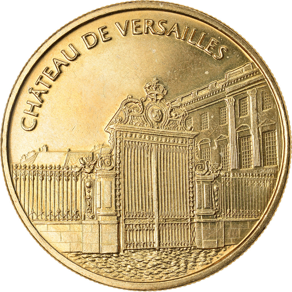 France, Token, Touristic token, Versailles - Le château - La cour de marbre