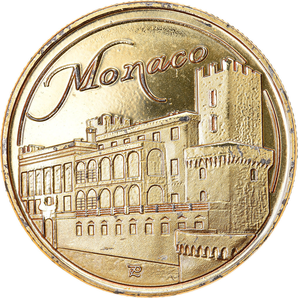 France, Token, Touristic token, 98/ Monaco - Le Rocher, AU(50-53), Cupro-nickel