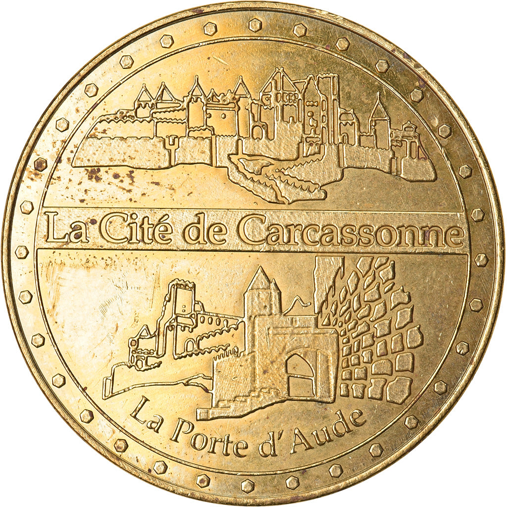 France, Jeton, Jeton Touristique, Carcassonne - La porte d'Aude, Arts & Culture