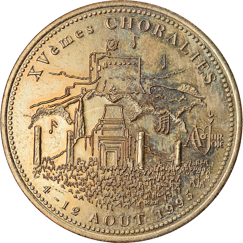 França, Ecu, Euro des Villes, 1995, Vaison la romaine, AU(55-58), N/D