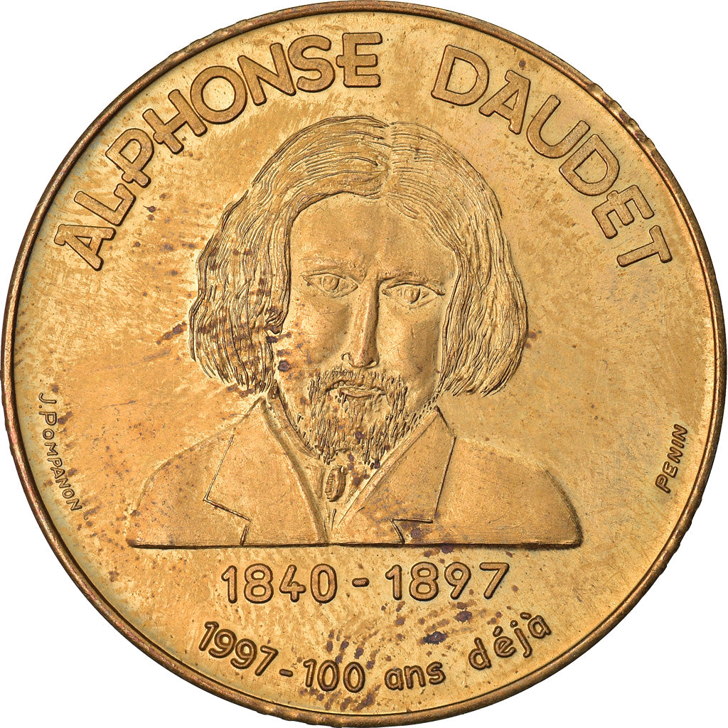 France, 2 Euro, Euros des villes, 1998, Allevard les Bains - Alphonse Daudet