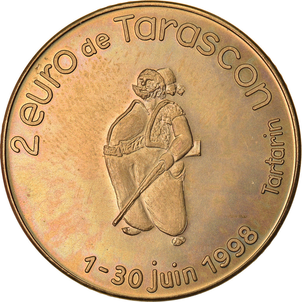 France, 2 Euro, Euros des villes, 1998, Tarascon - Alphonse Daudet, EF(40-45)