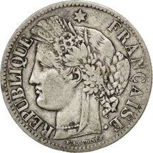 FRANCE, Cérès, 2 Francs, 1895, Paris, KM #817.1, VF(30-35), Silver, 27, Gadoury