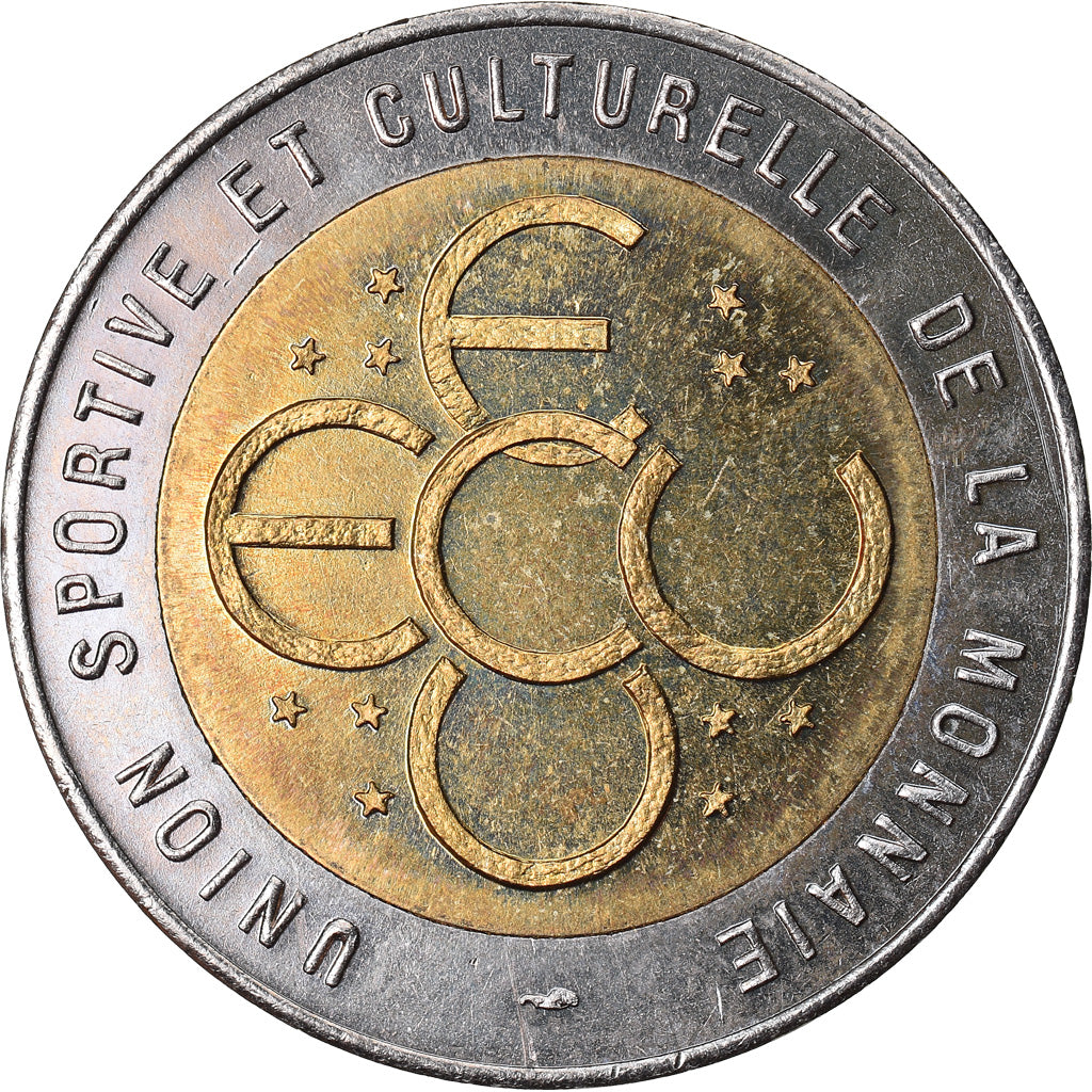 Francja, Ecu, Euro des Villes, 1994, Pessac, AU(55-58), Bimetaliczny