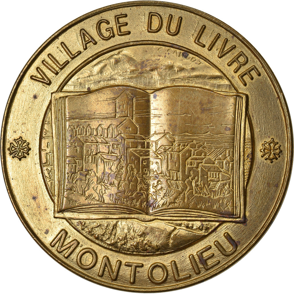 France, Ecu, Euro des Villes, 1994, Montolieu - Village du livre, VF(30-35)