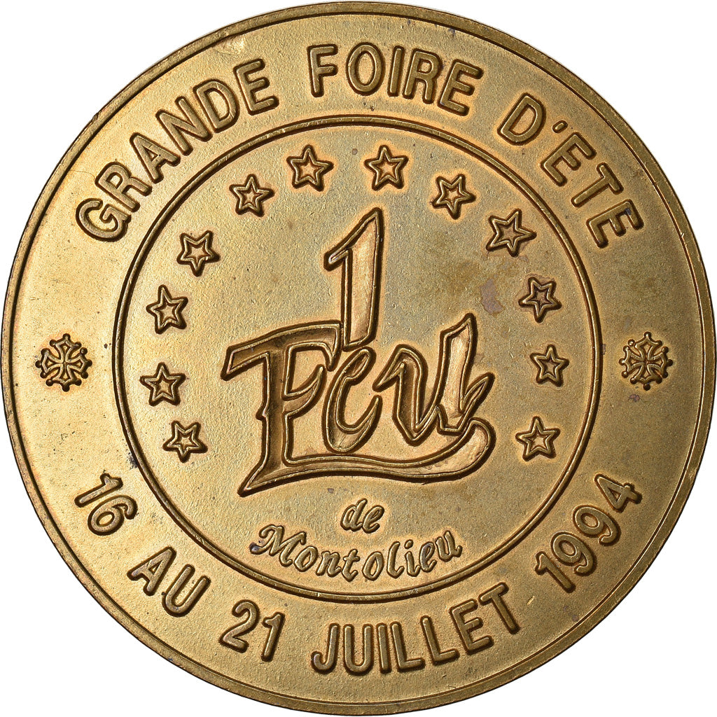 France, Ecu, Euro des Villes, 1994, Montolieu - Village du livre, VF(30-35)