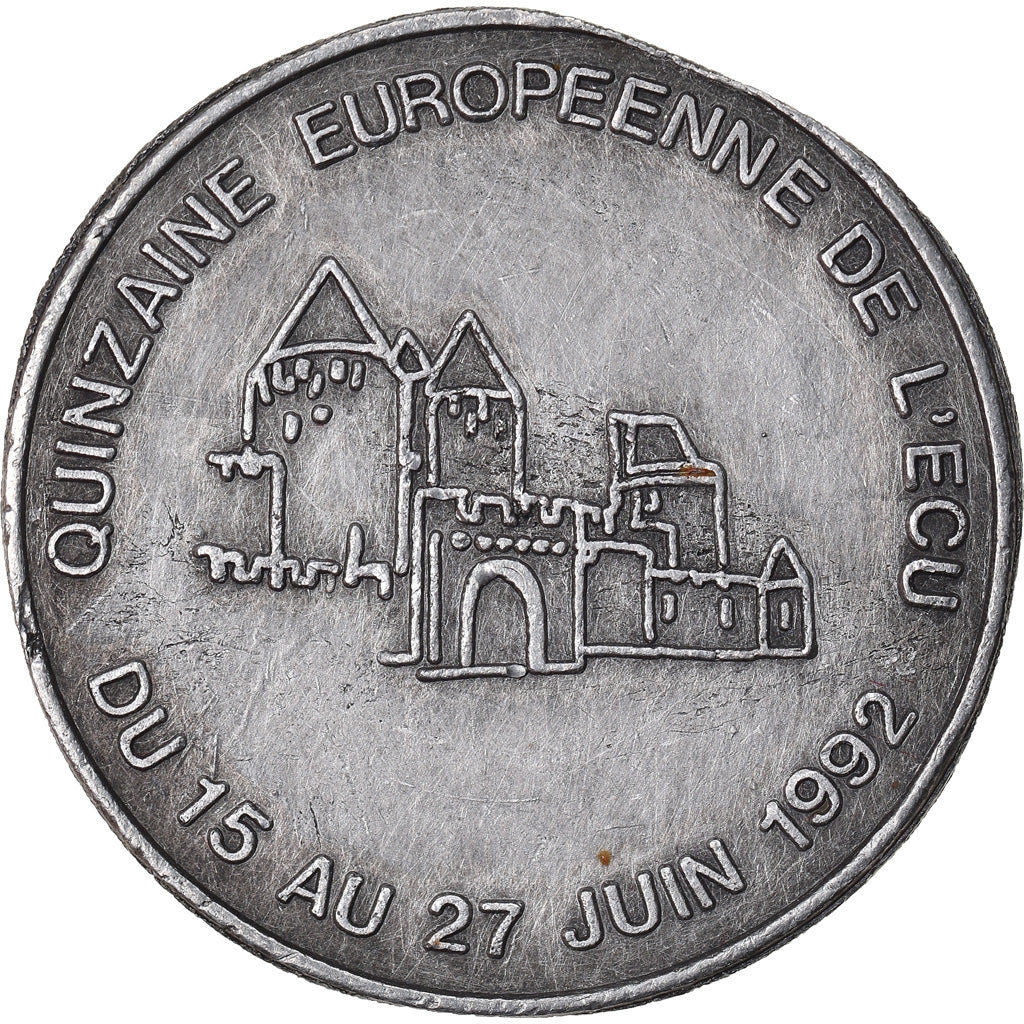 Frankrijk, Ecu, Euro des Villes, 1992, CARCASSONNE, FR+, n.v.t.