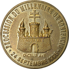 France, Ecu, Euro des Villes, 1995, Bonifacio, AU(55-58)