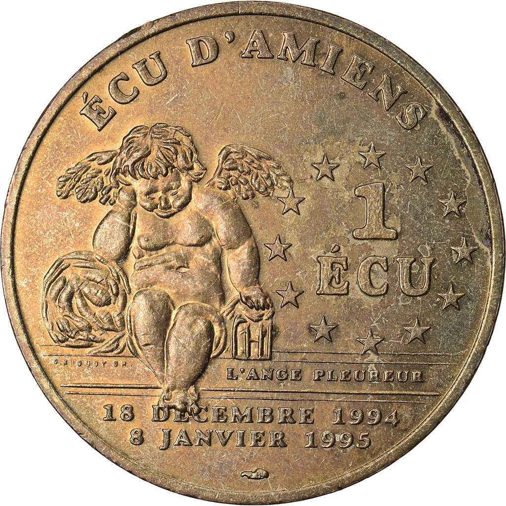 France, Ecu, Euro des Villes, 1995, Amiens, AU(55-58)