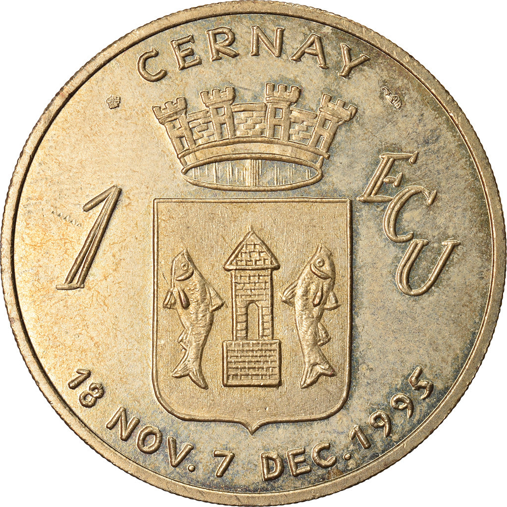 Frankrijk, Ecu, Euro des Villes, 1995, Cernay, ZF+, n.v.t.
