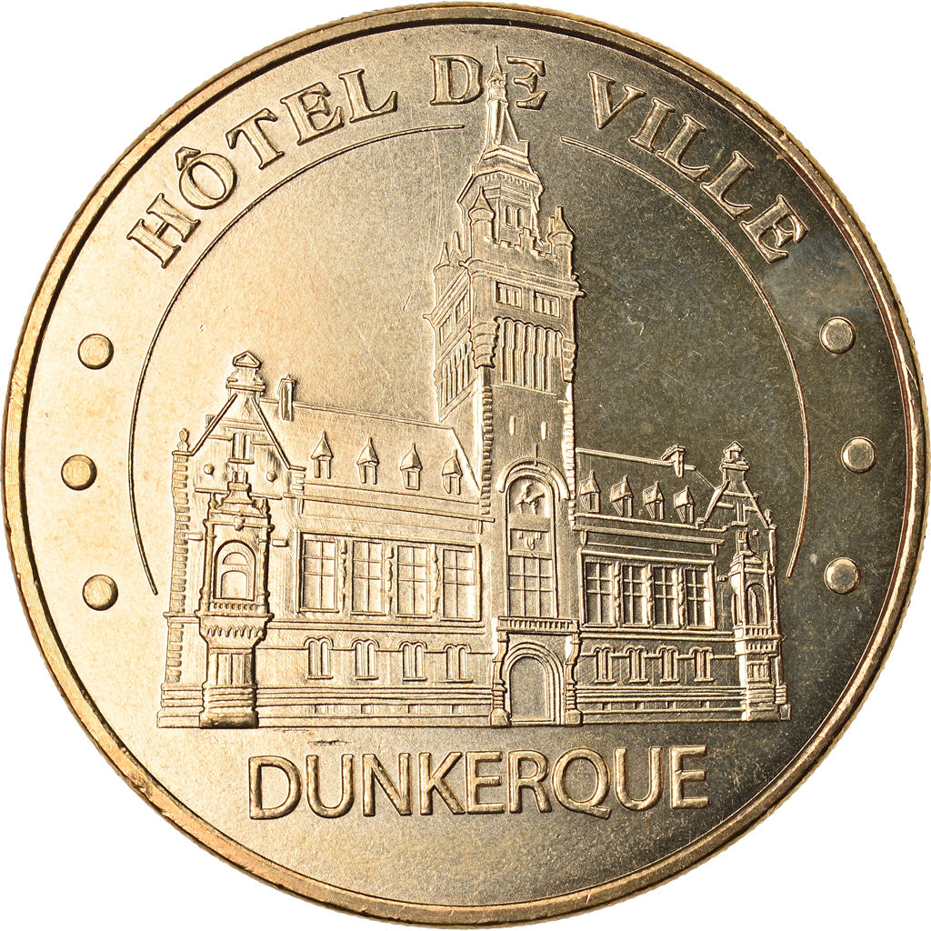 France, Token, Touristic token, 59/ Hôtel de Ville - Dunkerque, Arts & Culture