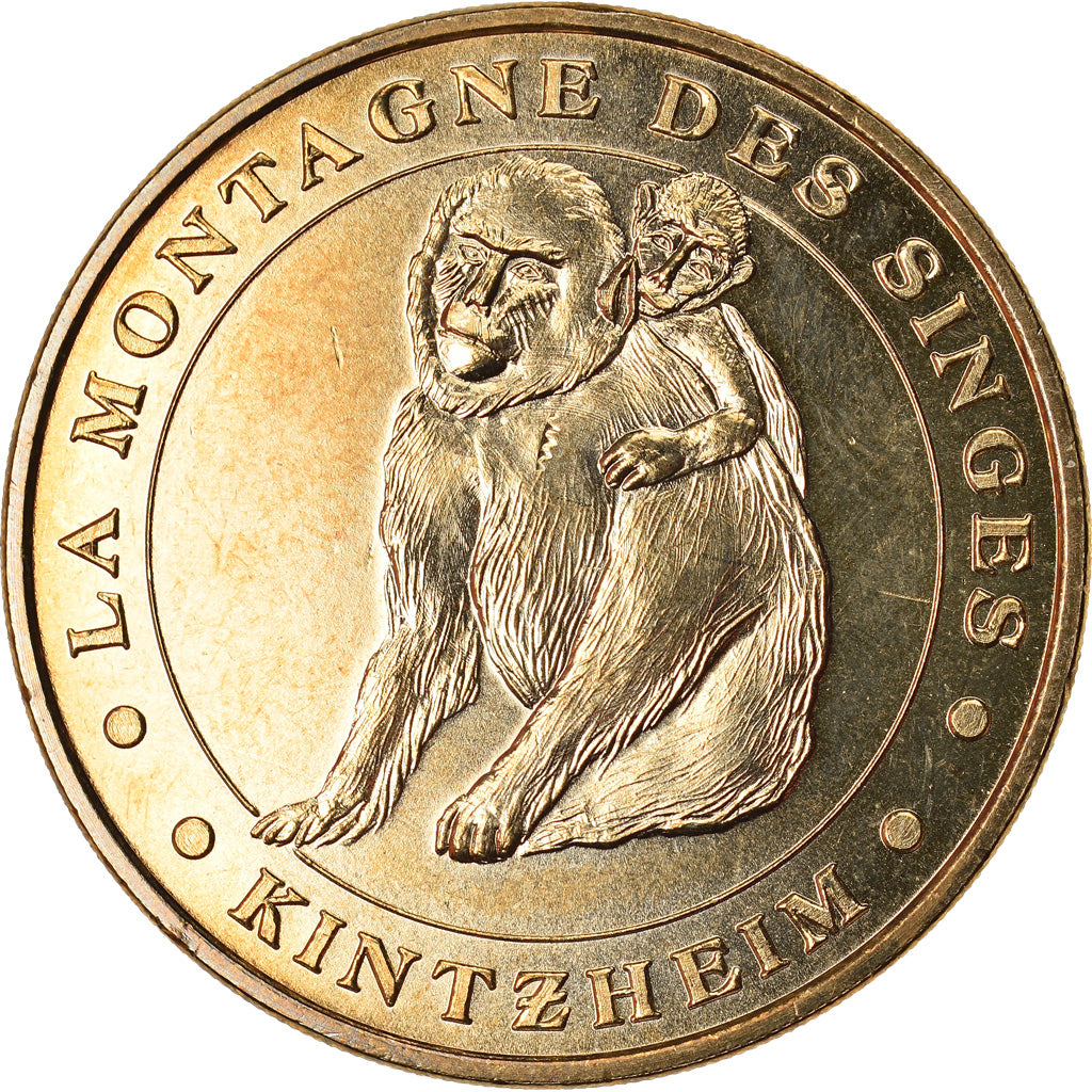 Francia, Token, Jetón turístico, Kintzheim -  Montagne des Singes n°3, Arts &