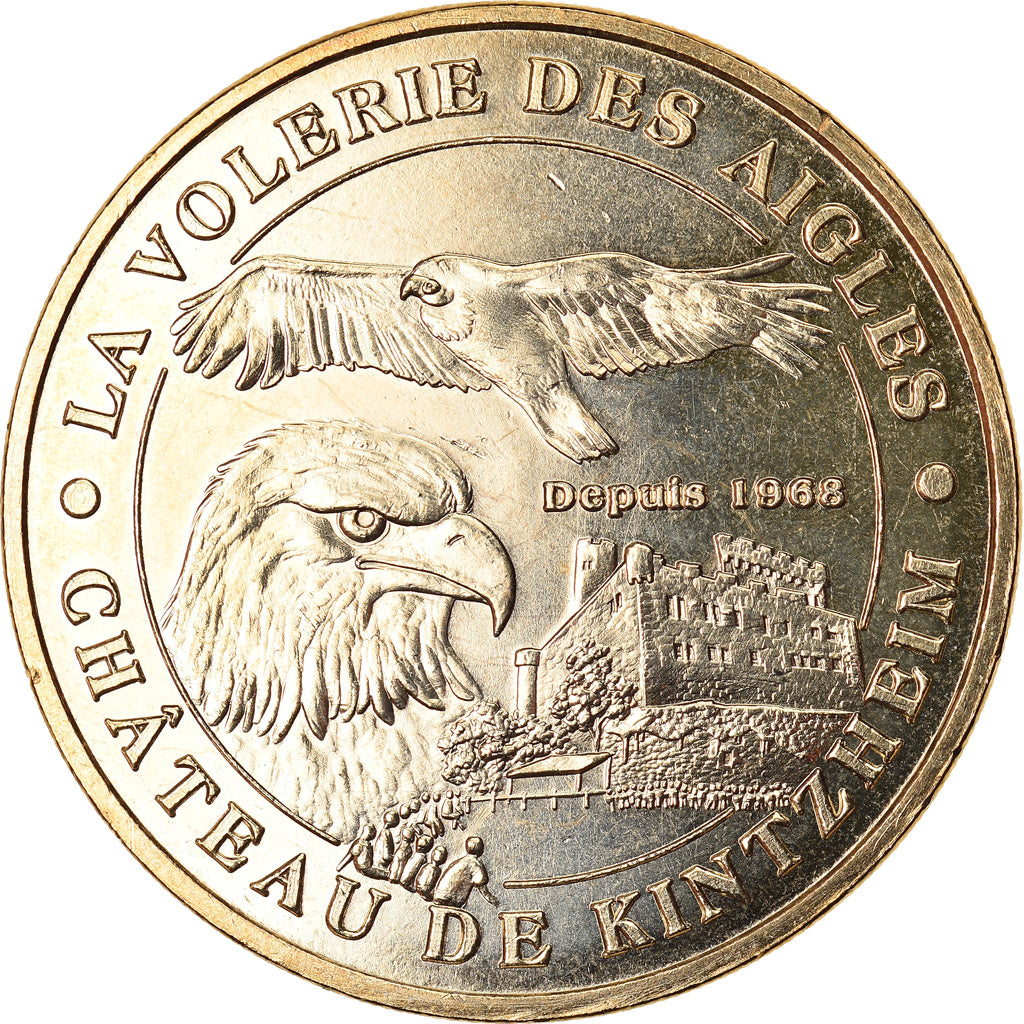 Francja, Token, Żeton turystyczny, Kintzheim -  Volerie des aigles n°1, Sztuka