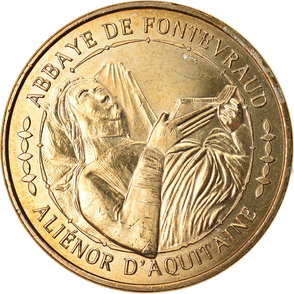 Francja, Token, Żeton turystyczny, Fontevraud - Abbaye Royale n°4, Sztuka i