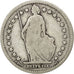 SWITZERLAND, Franc, 1880, Bern, KM #24, F(12-15), Silver, 23.2, 4.75