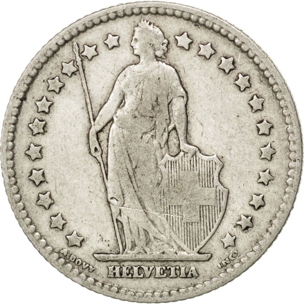Coin, Switzerland, Franc, 1904, Bern, VF(30-35), Silver, KM:24