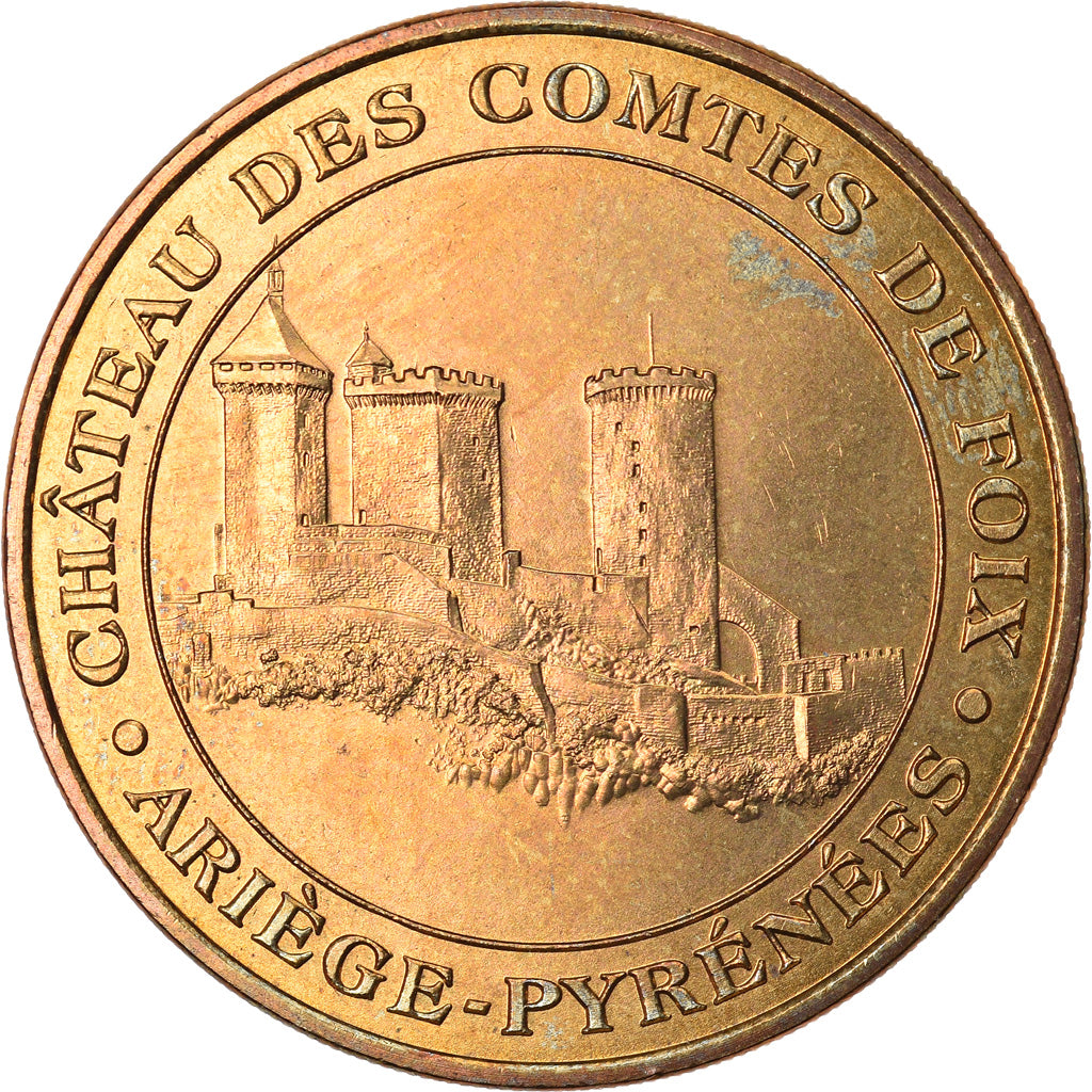 Francja, Token, Żeton turystyczny, 09/ Château de Foix, Sztuka i Kultura