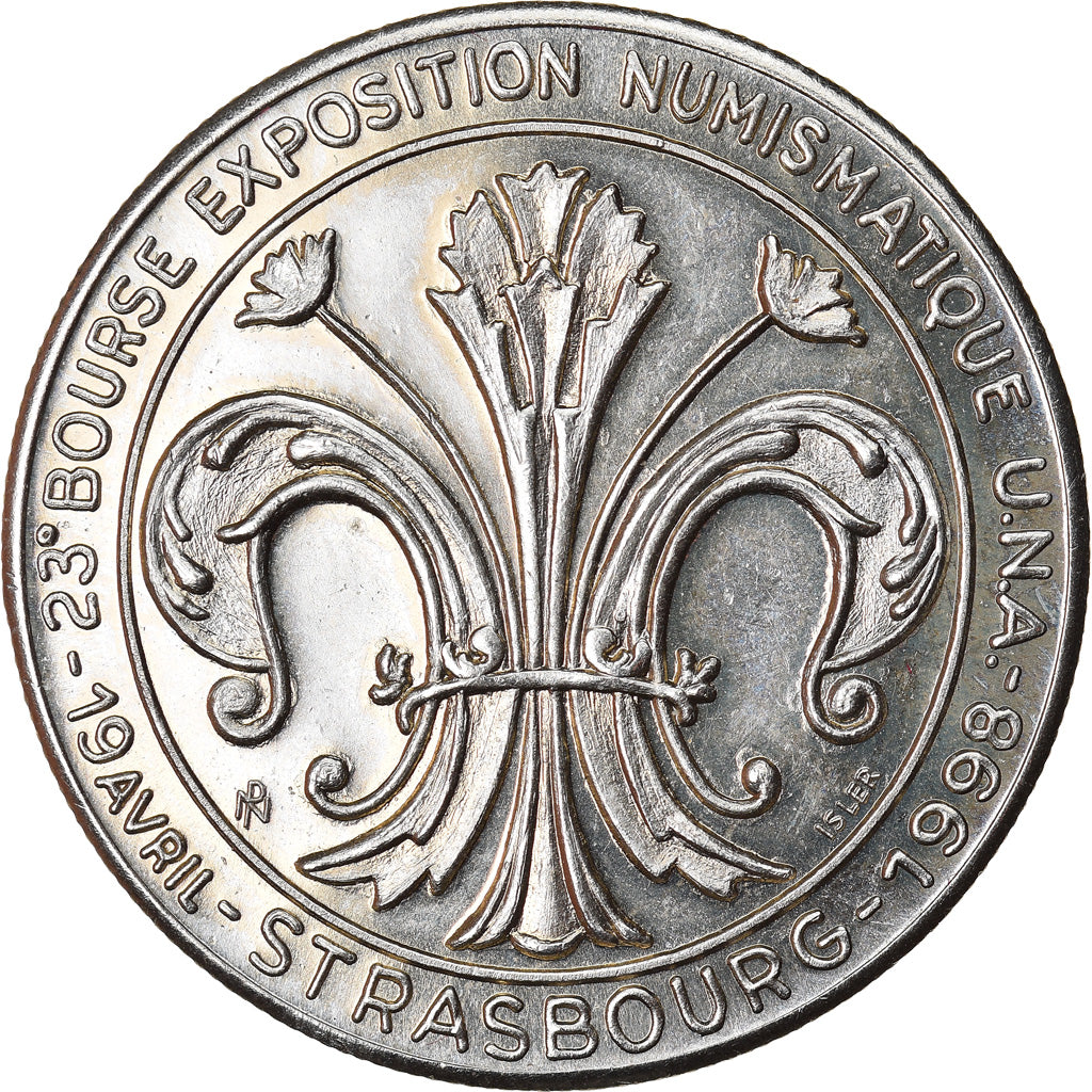 Francja, 4-2/3 Euro, Euro des Villes, 1998, Strasbourg, AU(55-58), ND