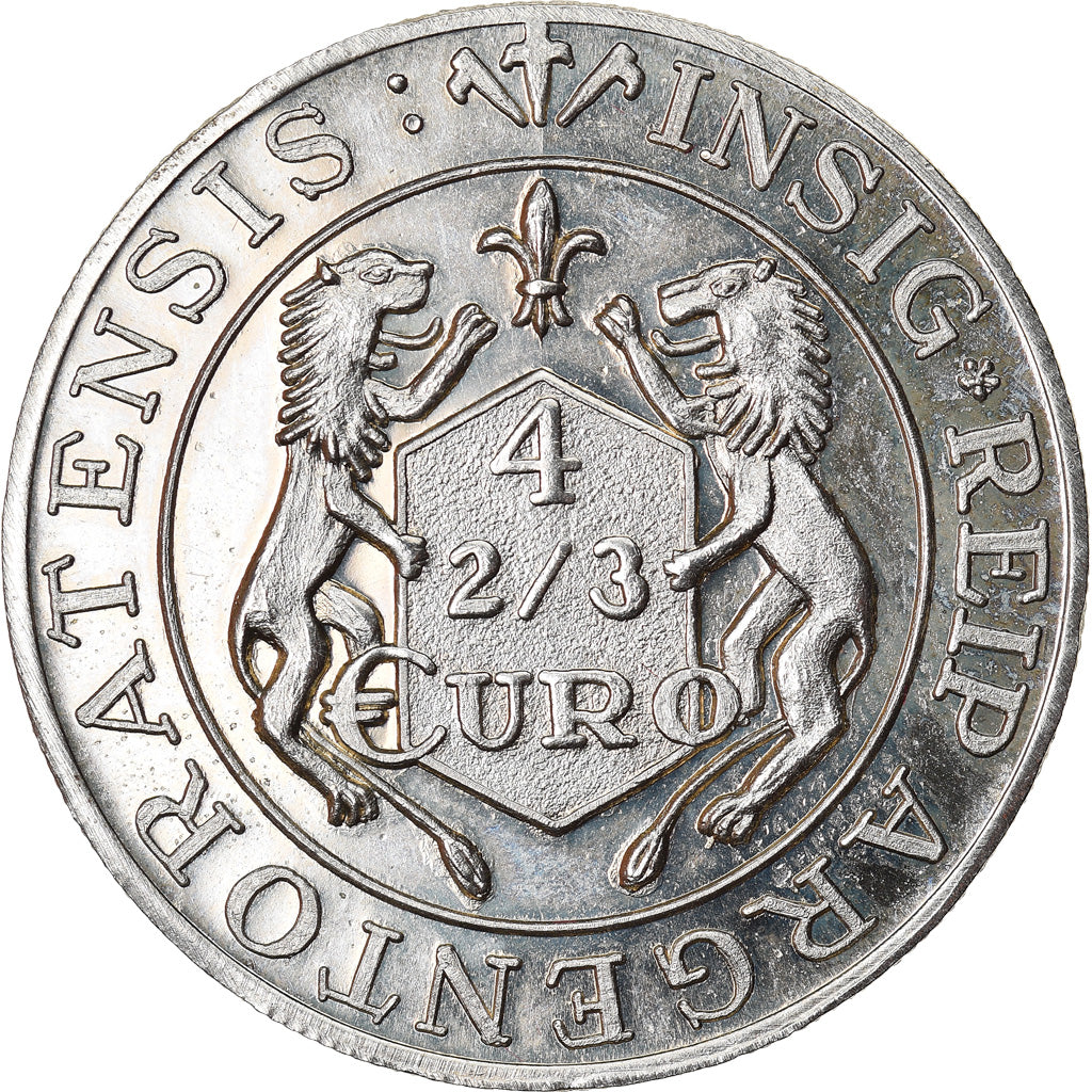 Francja, 4-2/3 Euro, Euro des Villes, 1998, Strasbourg, AU(55-58), ND
