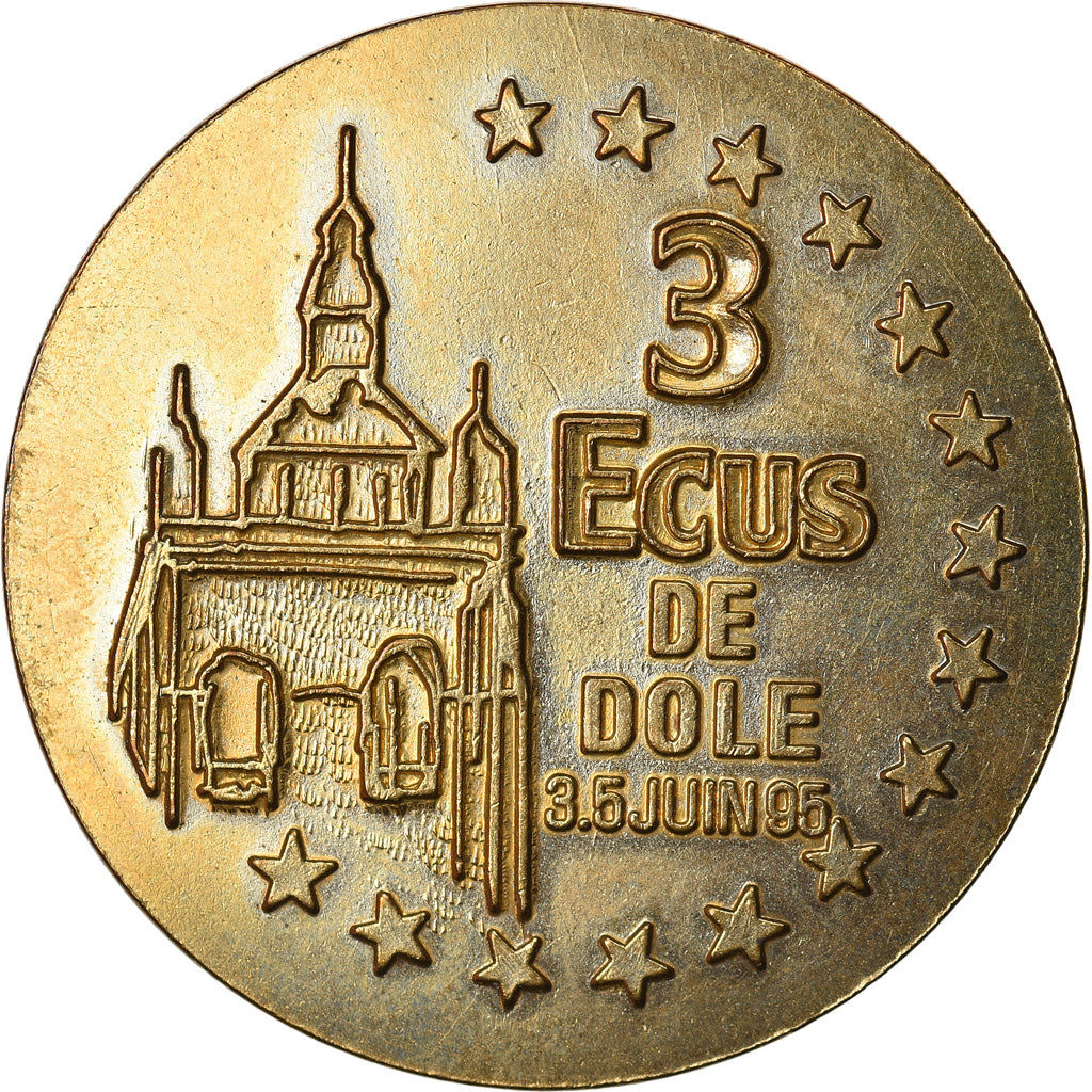 Frankrijk, 3 Ecu, Euro des Villes, 1995, Dole, PR, n.v.t.