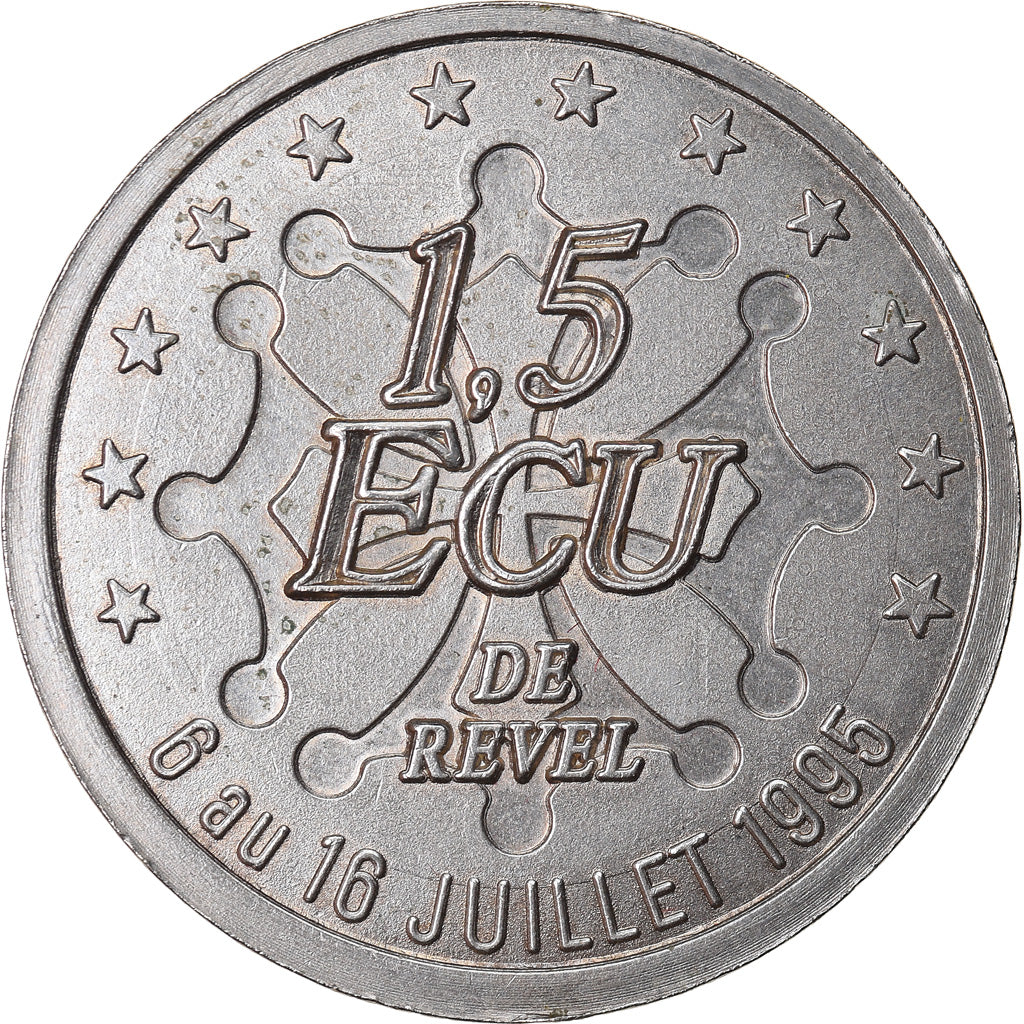 França, 1.5 Ecu, Euro des Villes, 1995, Revel, EF(40-45), N/D