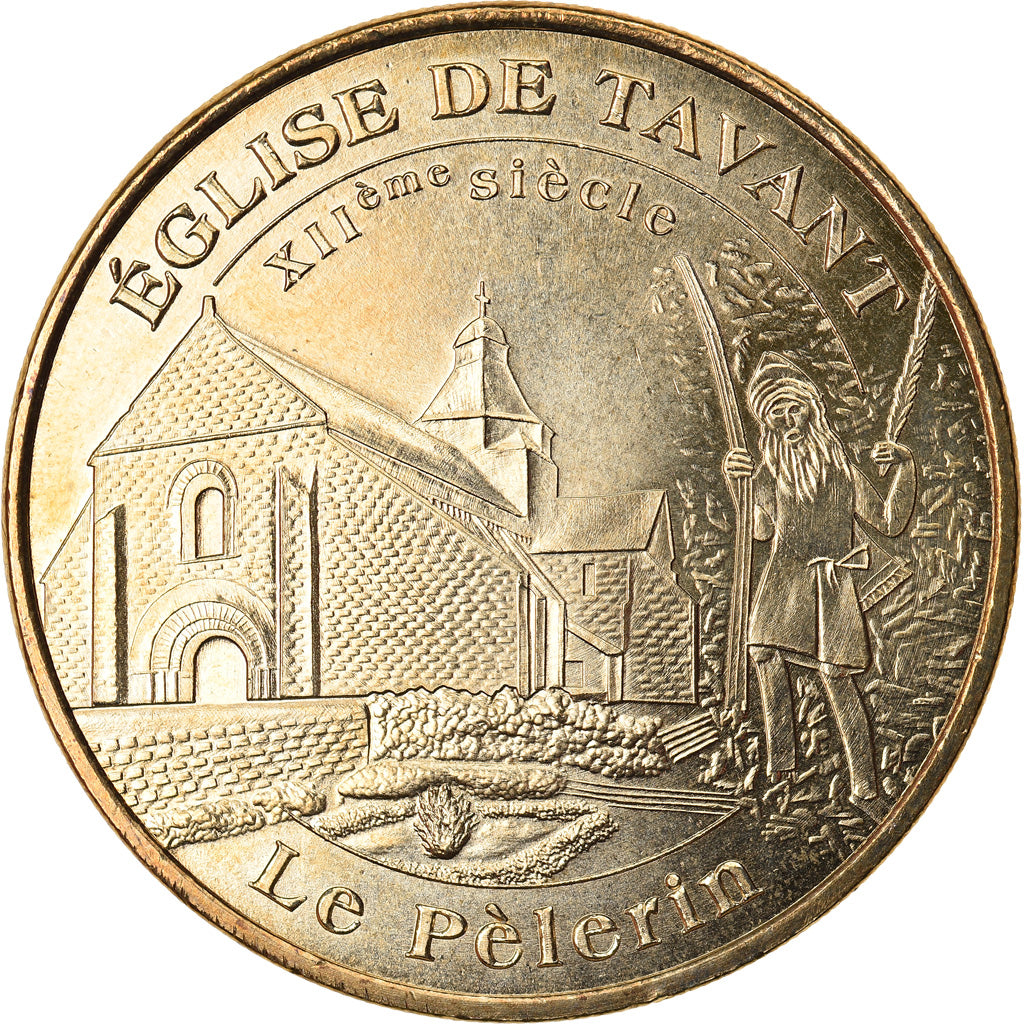 Francia, Token, Touristic token, 37/ Eglise de Tavant, Arts & Culture, 2009