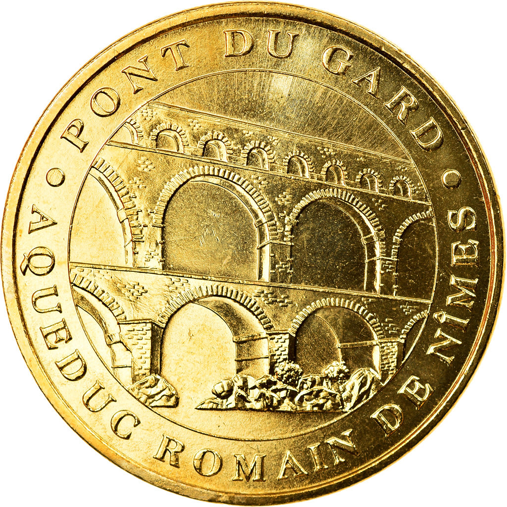 Francia, Token, Jetón turístico, Vers Pont du Gard - Pont du Gard n°1, Arts &