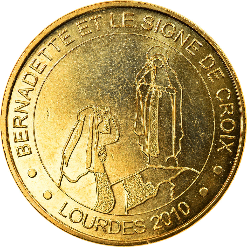 Francia, Token, Touristic token, Lourdes - Bernadette et le signe de Croix, Arts