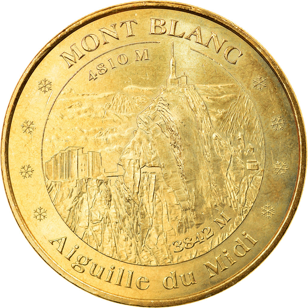 France, Token, Touristic token, Chamonix - Mont Blanc - Aiguille du midi -
