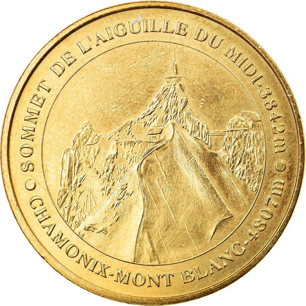 France, Token, Touristic token, Chamonix - Mont-Blanc - Sommet de l'aiguille du