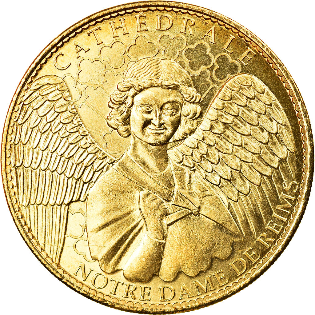 France, Token, Reims - Cathédrale n°2 - Ange, 2010, Arthus Bertrand