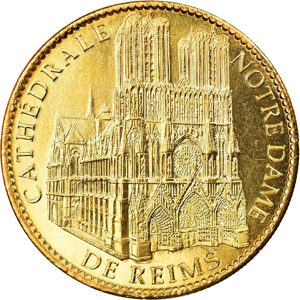 France, Token, Reims - Cathédrale Notre Dame, 2010, Arthus Bertrand, AU(55-58)