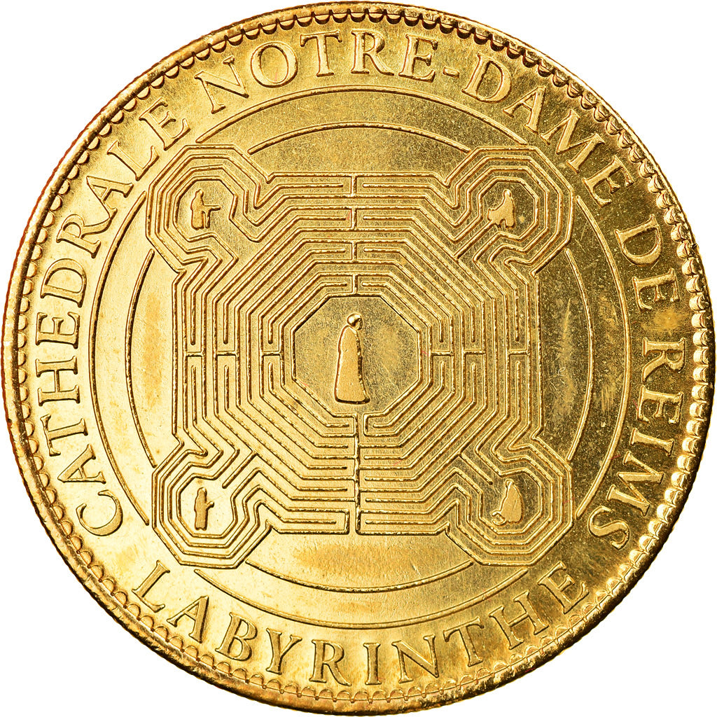 France, Token, Reims - Cathédrale - Labyrinthe, 2010, Arthus Bertrand