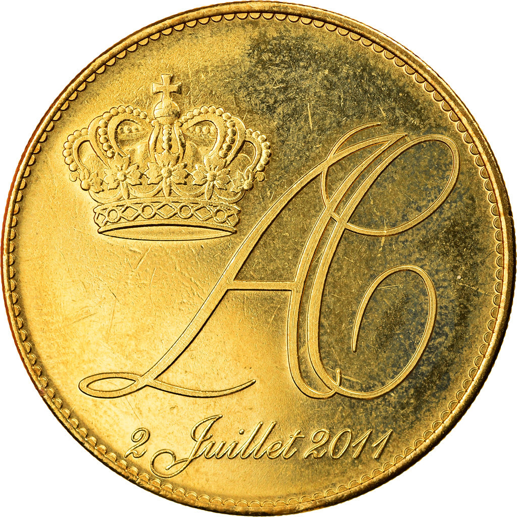 France, Token, Monaco - Mariage princier - Albert et Charlène, 2011, Arthus