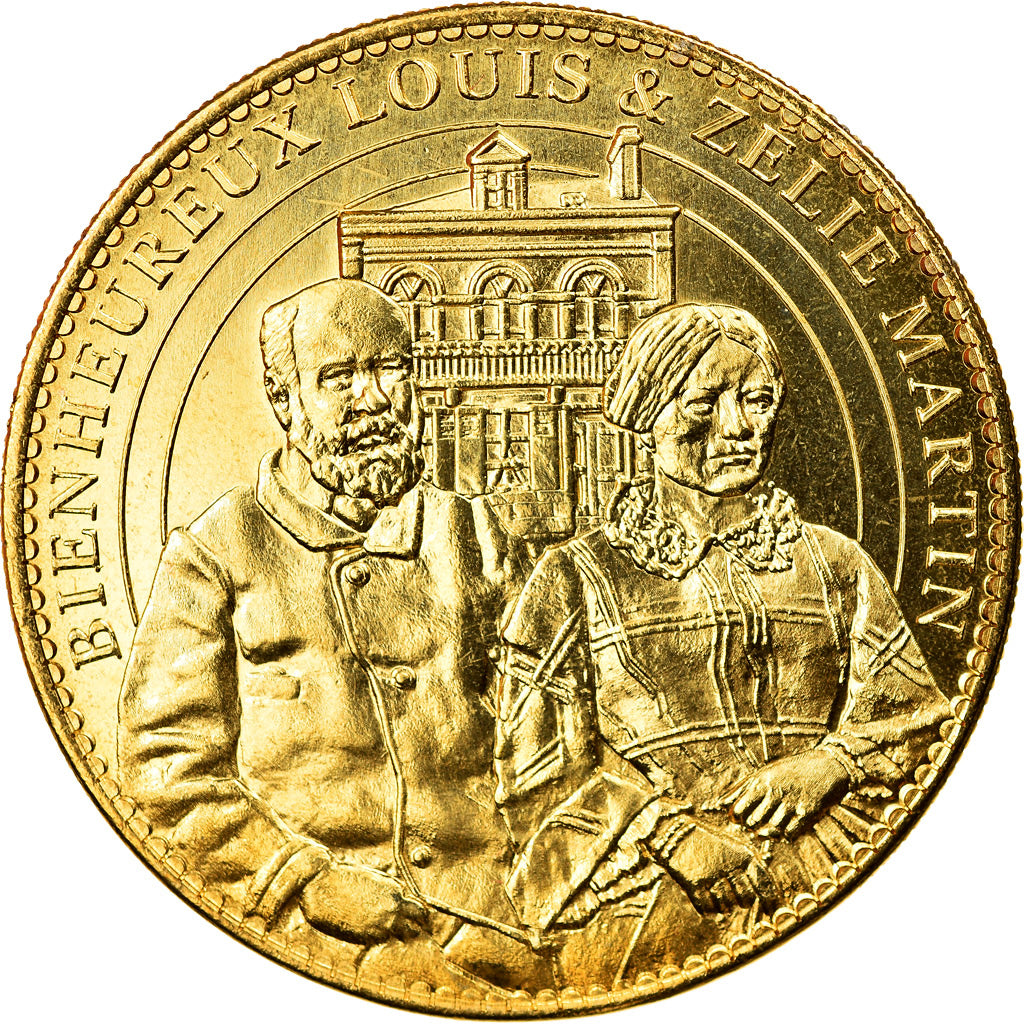 Francia, Token, Lisieux -  Basilique - Louis et Zélie Martin, 2008, Arthus