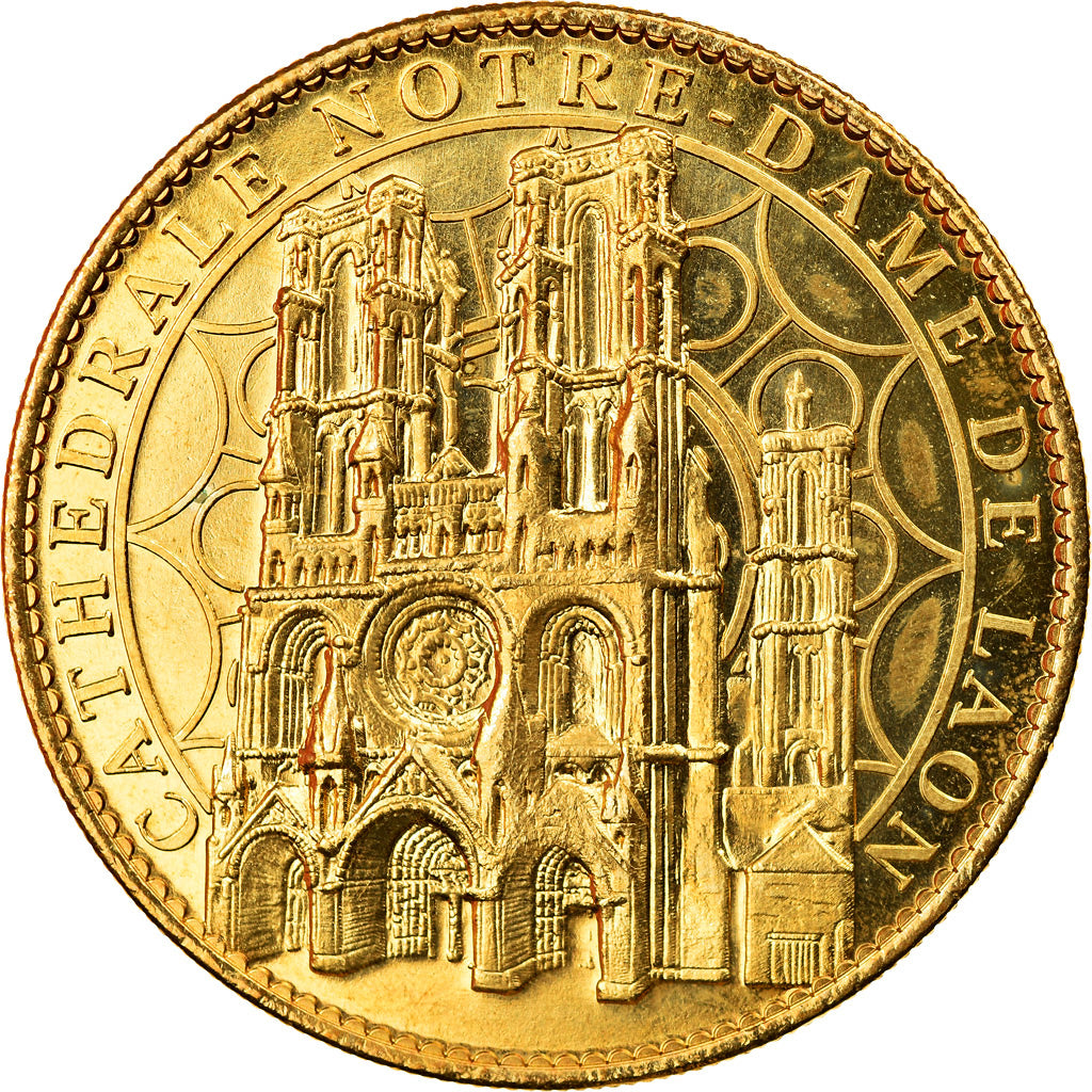 France, Token, Laon - Cathédrale, 2010, Arthus Bertrand, AU(55-58)