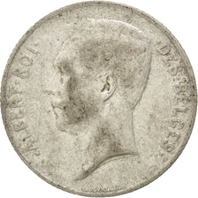 BELGIUM, Franc, 1911, KM #72, VF(20-25), Silver, 4.94