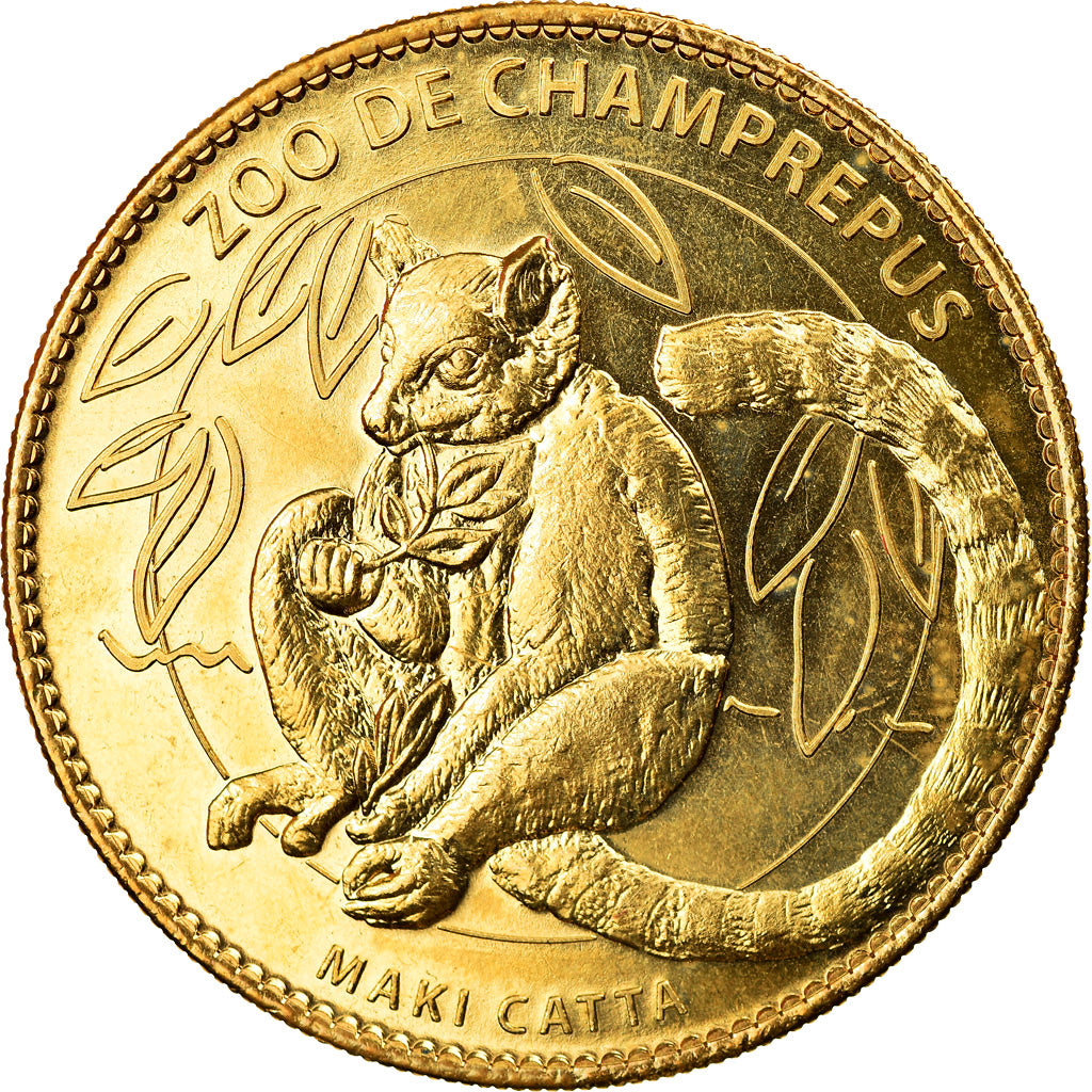 Francia, Token, Champrepus - Le zoo - maki catta, 2010, Arthus Bertrand, EBC