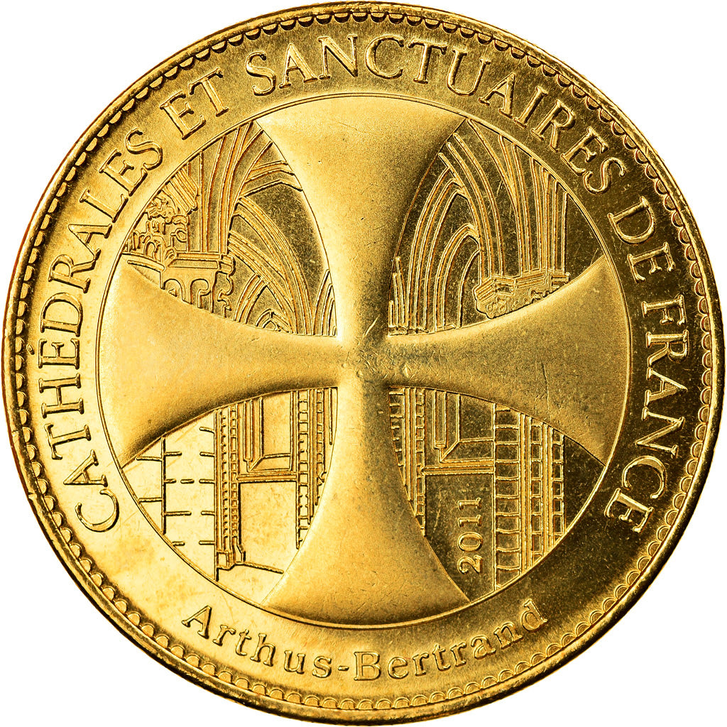 France, Jeton, Eglise Sainte-Radegonde, Talmont, 2011, Arthus Bertrand, SUP