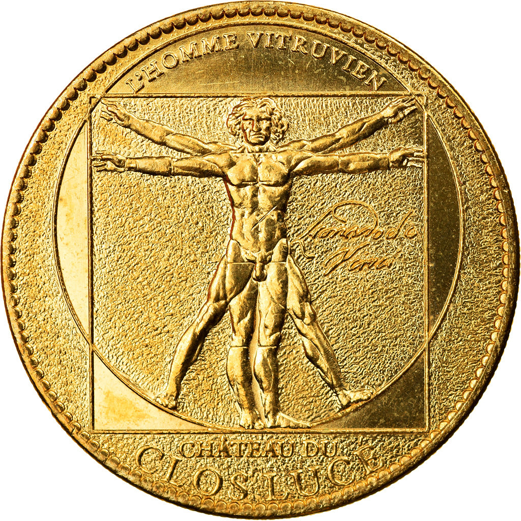 France, Token, Amboise - L'homme vitruvien, 2011, Arthus Bertrand, AU(55-58)
